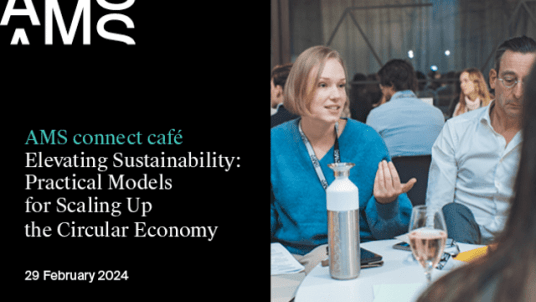 AMS connect café on circular economy